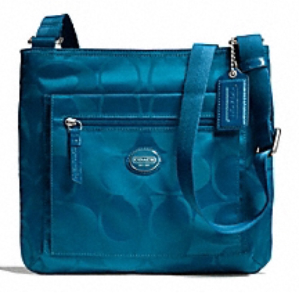 Coach Blue/Green Crossbody Purse